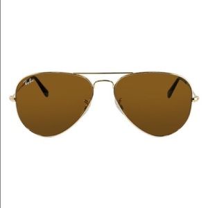Ray-Ban Gold & Crystal Brown Aviator Sunglasses